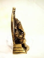 Vinayagar Brass Statue with Prabavali - 13 cm x  8 cm