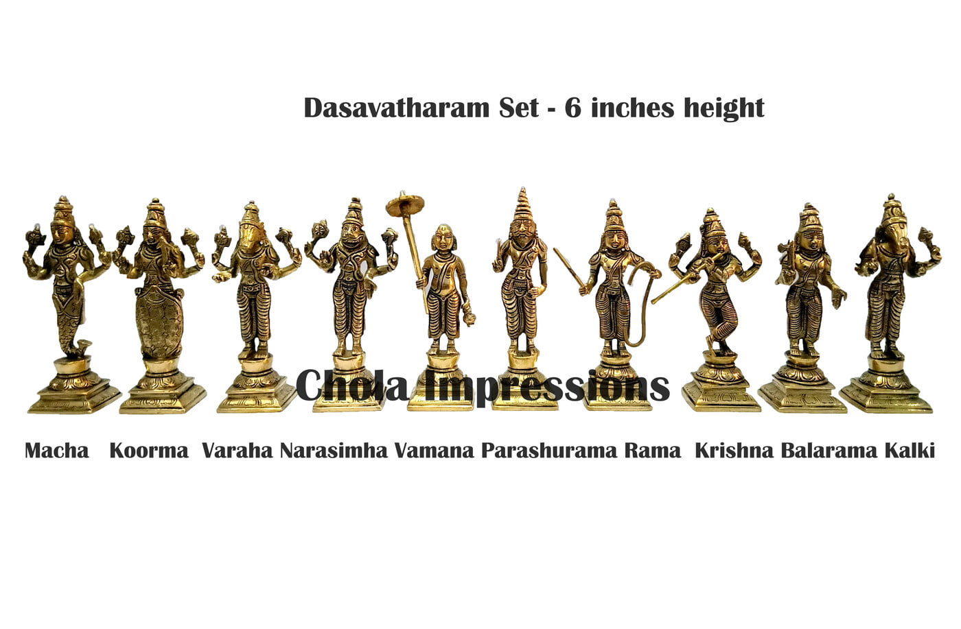 Buy Dasavatharam brass idols & Statues