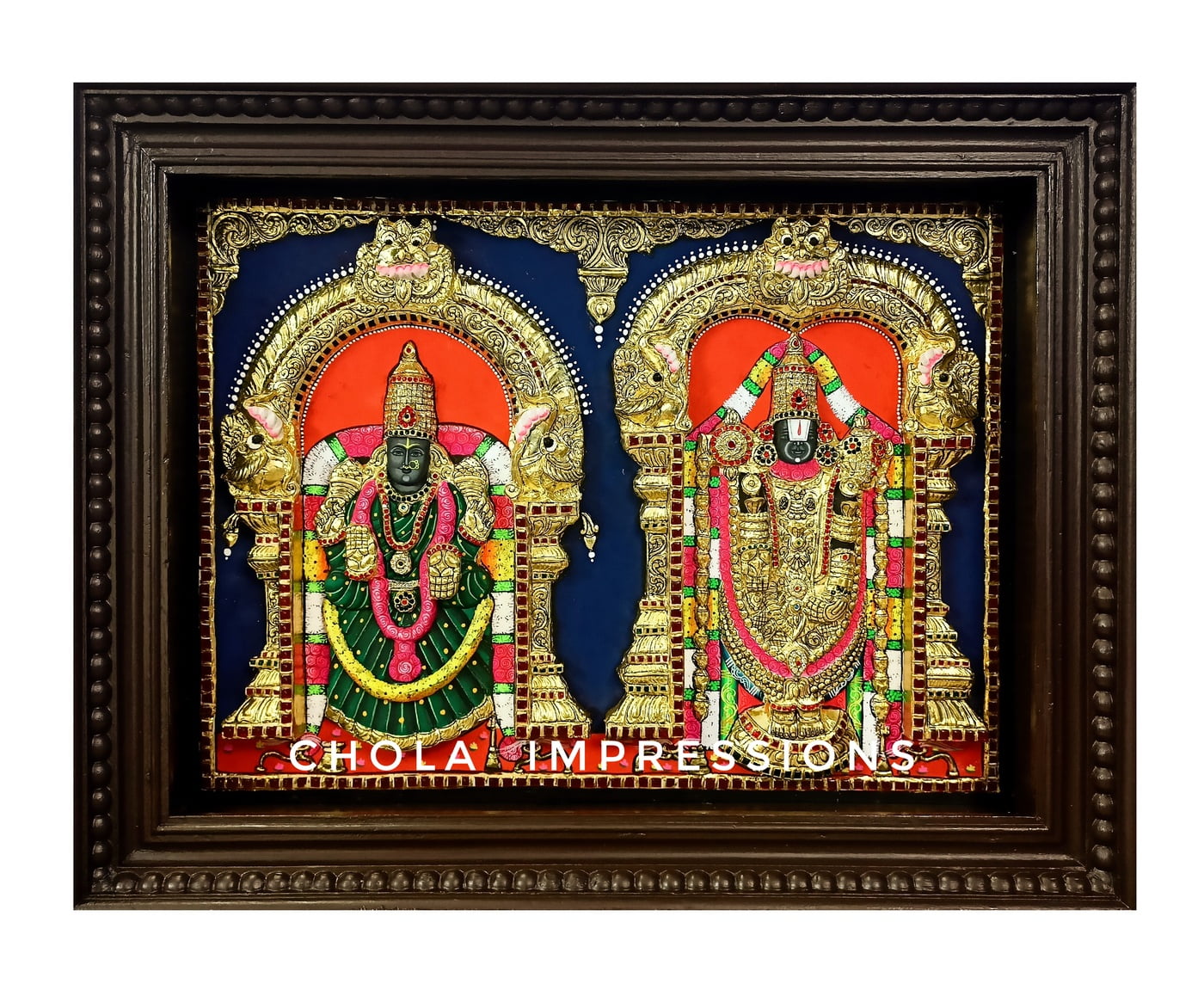 Devotional Tirupati Balaji Painting / Framed Wallart