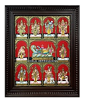 Dasavatharam Tanjore Painting with Renganathar