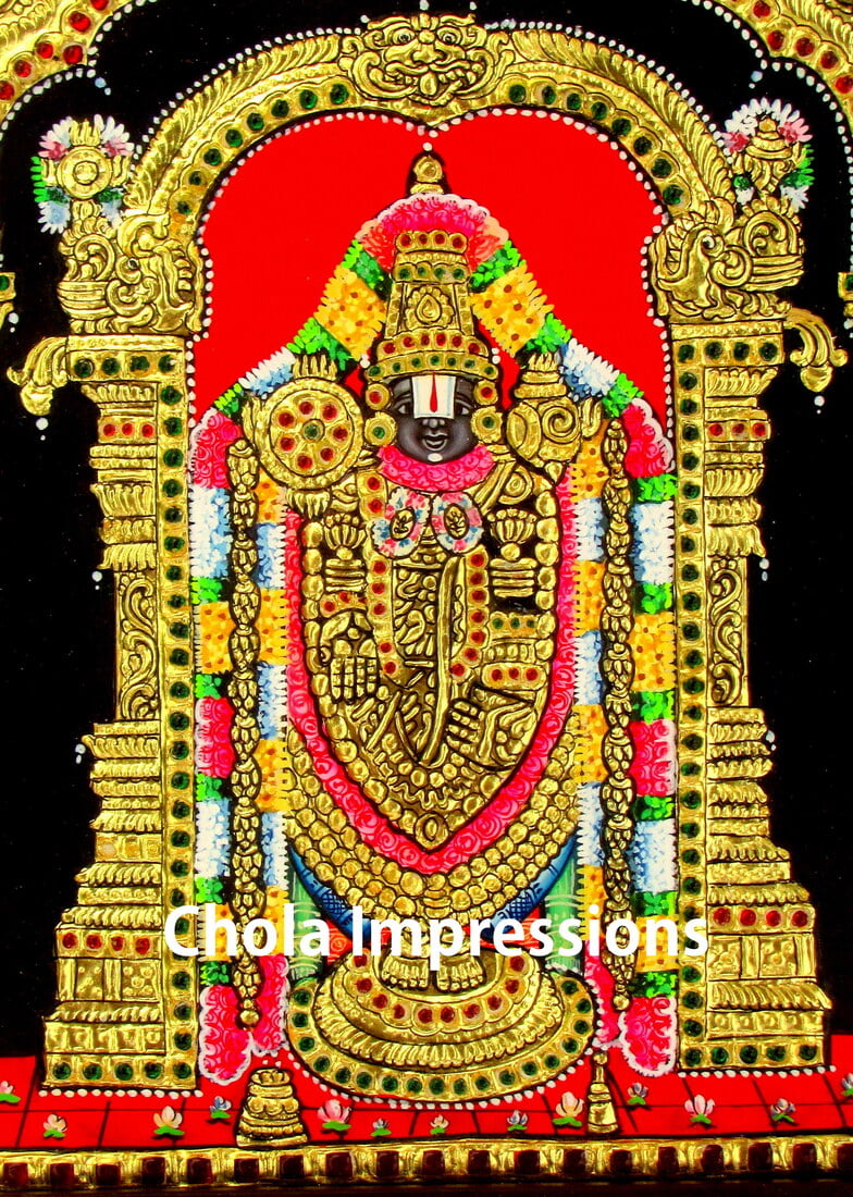 Buy Authentic Tirupati Balaji Tanjore Painting