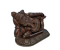 Reclining Vaastu Ganesh (Vaastu Vinayagar) Wooden statue - Antique style Reclining Vaastu Ganesh (Vaastu Vinayagar) Wooden statue - Antique style