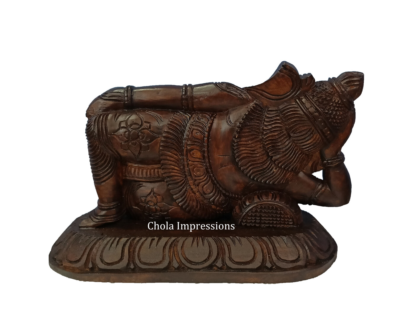 Reclining Vaastu Ganesh (Vaastu Vinayagar) Wooden statue - Antique style Reclining Vaastu Ganesh (Vaastu Vinayagar) Wooden statue - Antique style