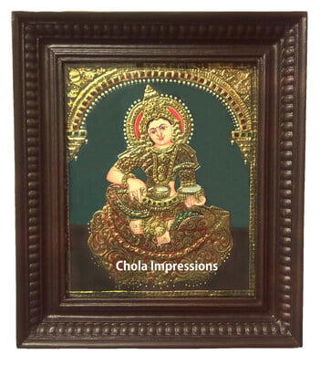 Annapoorani Tanjore Painting Medium Sizes Annapoorani Tanjore Painting Medium Sizes