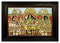 Ramar Pattabishegam - Chola Impressions Masterpiece Painting Ramar Pattabishegam - Chola Impressions Masterpiece Painting