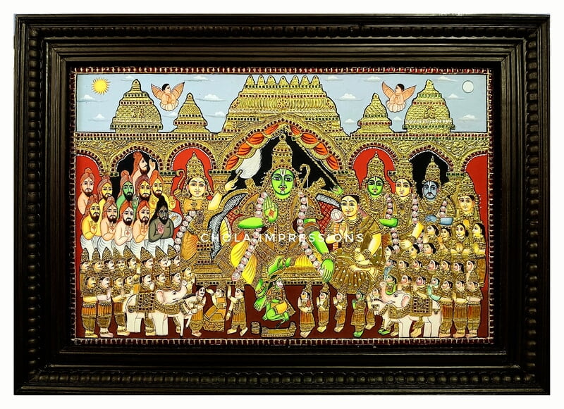 Ramar Pattabishegam - Chola Impressions Masterpiece Painting Ramar Pattabishegam - Chola Impressions Masterpiece Painting