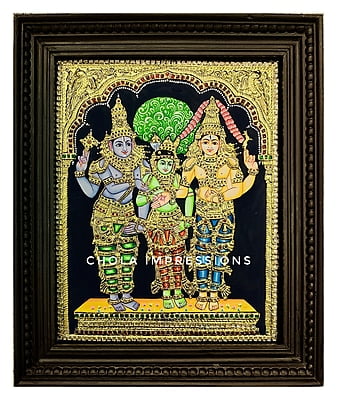 Meenakshi Thiru Kalyanam Tanjore Painting - Exclusive collection