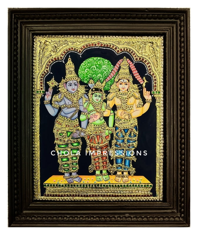 Meenakshi Thiru Kalyanam Tanjore Painting - Exclusive collection