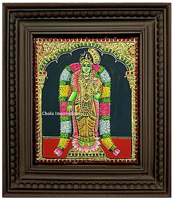 Goddess Meenakshi Tanjore Painting - Various Sizes