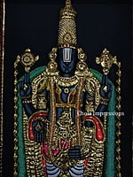 Exclusive Lord Balaji Realistic Tanjore Painting - with American Diamonds Exclusive Lord Balaji Realistic Tanjore Painting - with American Diamonds