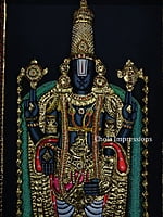 Exclusive Lord Balaji Realistic Tanjore Painting -  with American Diamonds