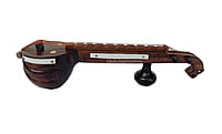 Exquisite Handcarved Rosewood Miniature Veena - 8 inches