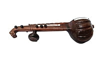 Exquisite Handcarved Rosewood Miniature Veena - 8 inches